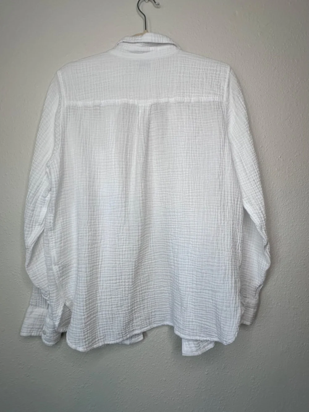 J. Crew Factory Double-gauze Button-up Long Sleeve Shirt, Size Medium - Picture 4 of 9